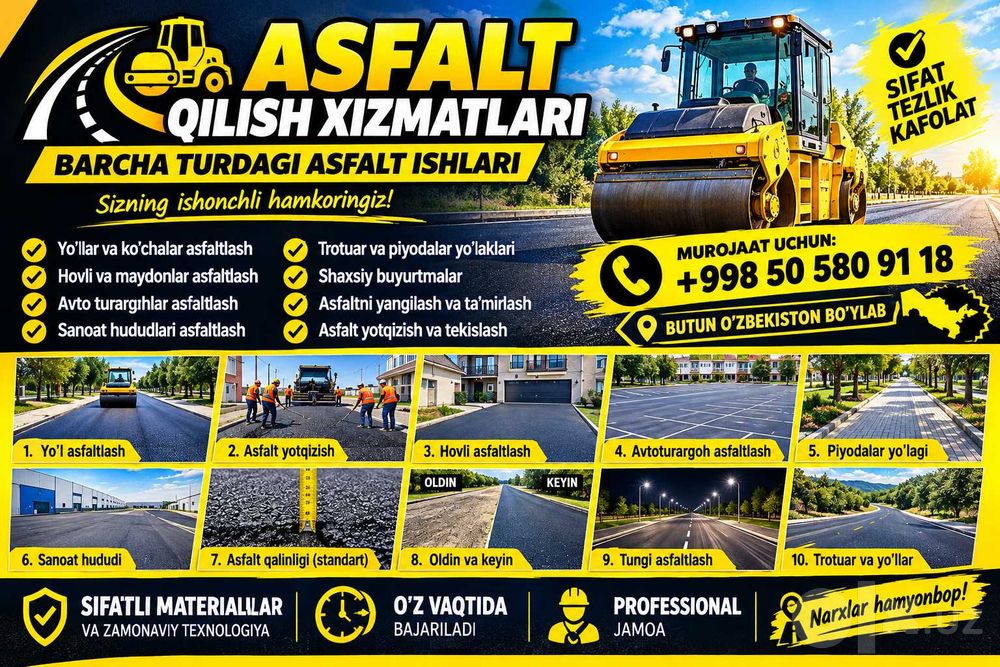 Asfalt xizmatlari