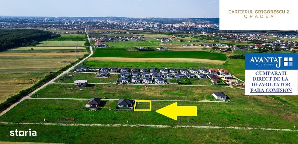 Parcela in cartierul Grigorescu 2 Oradea cu toate utilitatile si puz