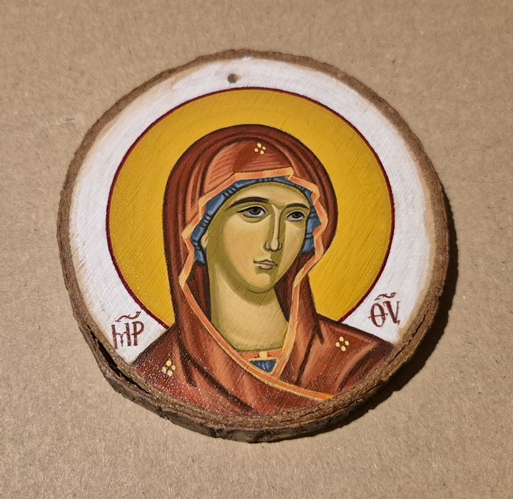 Icoană Maica Domnului pe lemn