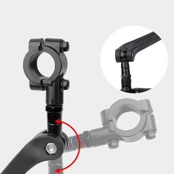 Луксозен комплект странични огледала за велосипед, 150 x 60мм, 360°