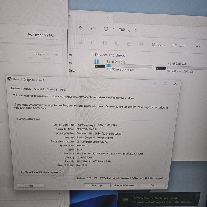 PC Gaming + Monitor i7-9700K RTX2070 16GB Nvme512GB Zeus Amanet Vitan 6683