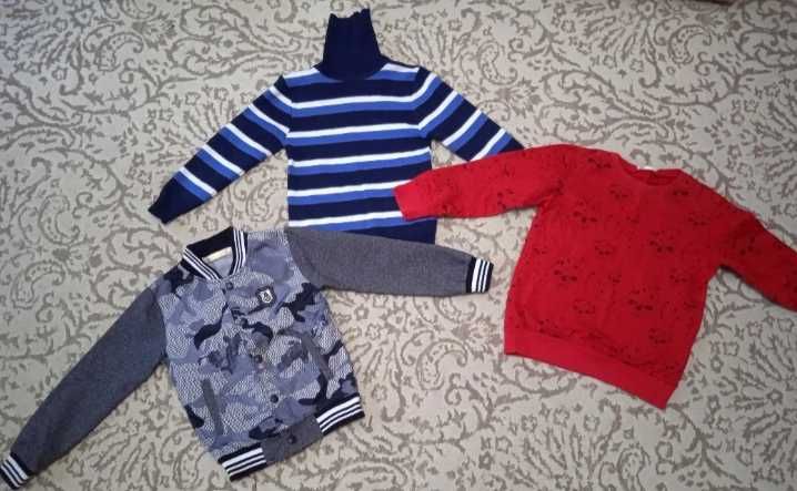 Кофты на мальчика 5-7 лет