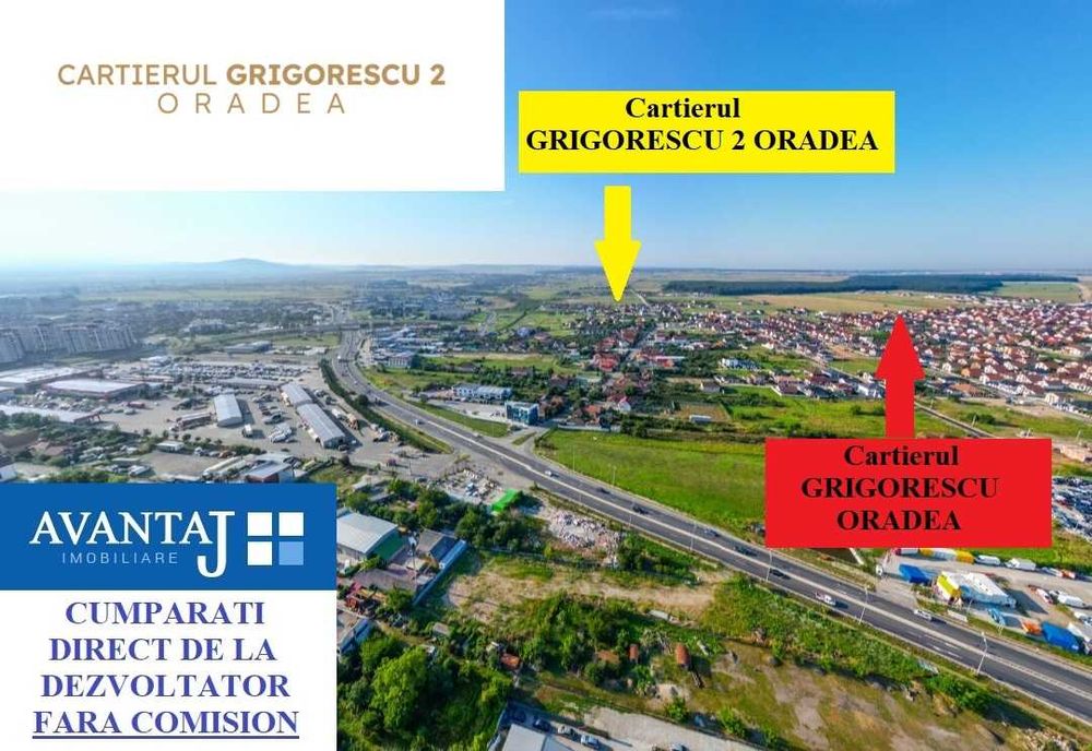 Parcele 500 mp în cartierul GRIGORESCU 2 Oradea ( puz + utilități )