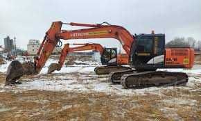 аренда услуги заказ экскаватора гусеничный экскаватор колесный