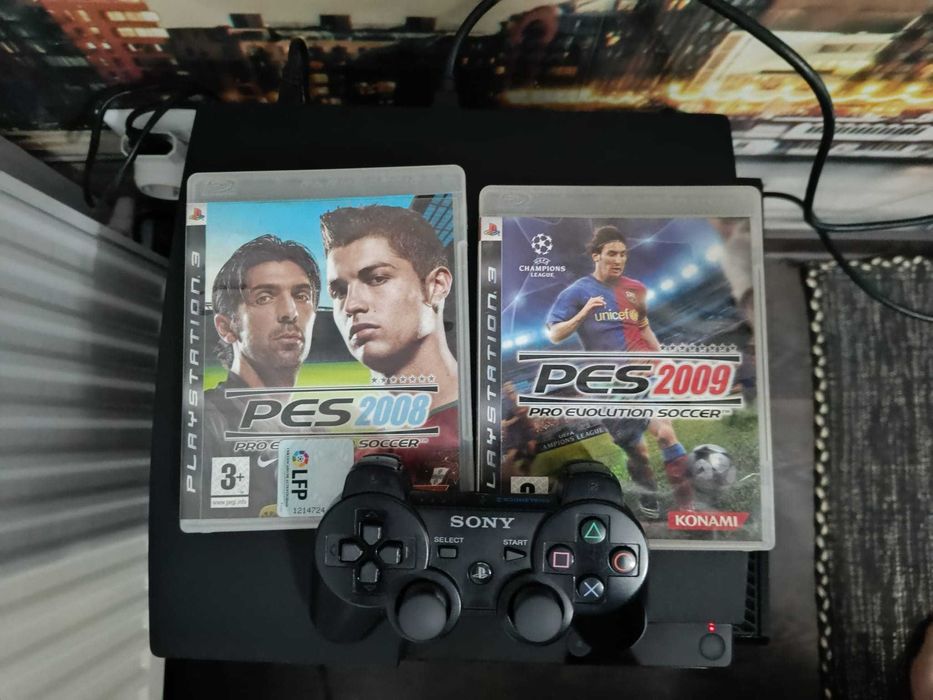 ps3 slim functional 100% + 9 jocuri