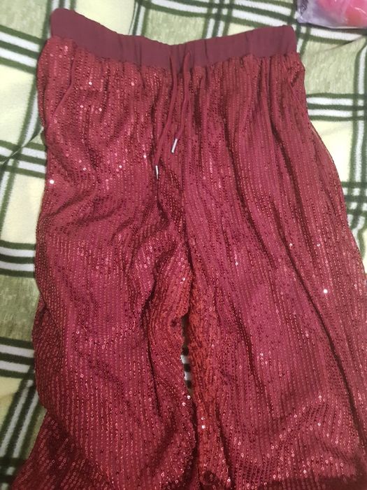 Pantaloni dama cu paiete