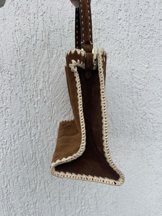 Geanta Fendi piele suede