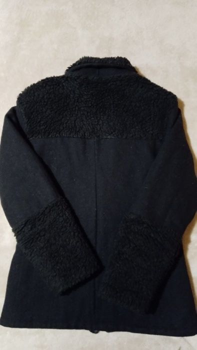 Дамско зимно яке-еко кожа, вълнено, кожух ,манто-намалено