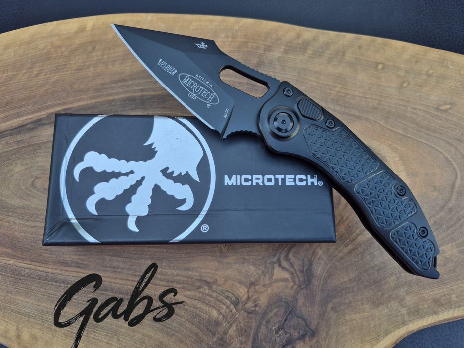 Автоматичен нож Microtech/Borka  Stitch OTS AUTO 169-1,Apocalyptic Black