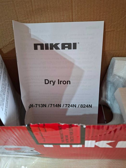 Утюг " nikai " пр-во Япония, тяжёлый. Новый в упаковке.