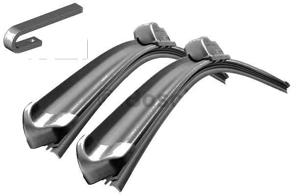 Set stergatoare parbriz BOSCH 3397118995 Opel Agila, Combo/Corsa C, Tigra; Peugeot 106; Rover; Seat Inca; Citroen, Honda Civic Insight; Logo, Accent, Elantra, H-100, Mazda RX-8; Mitsubishi Colt, Lancer,  S