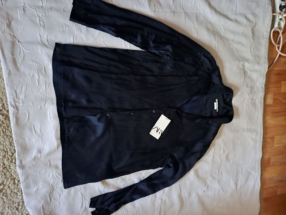 Camasa Zara Premium Satinata,model Balmain,L-XL
