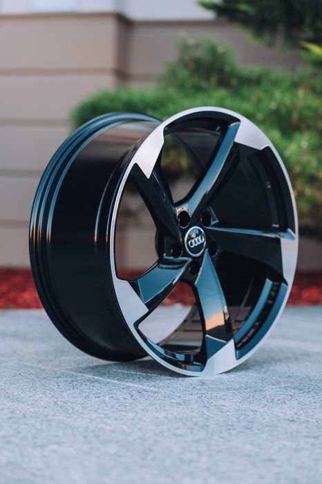 Jante Roti Audi R20 5x112 Black A4 A5 A6 A7 A8 Q3 Q5 Q7 Q8 SQ7 SQ8 RSQ8 E-Tron Aliaj Nou