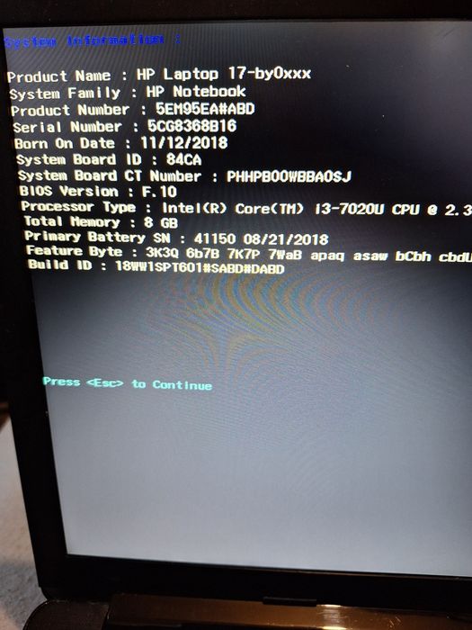 Laptop  intreg sau dezmemrez Hp 17   I3 ddr4   generatia 7