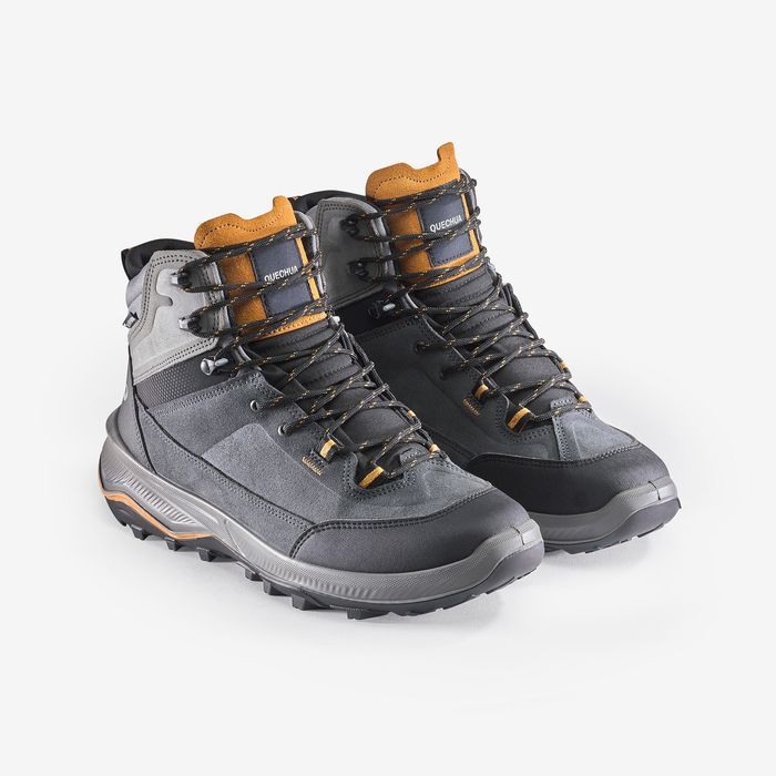 Bocanci înalți din piele Trekking Mt100 - produs resigilat Decathlon