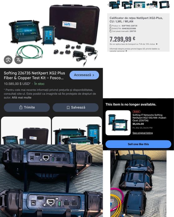 KIT Complet TESTARE REȚELE – Softing NetXpert XG2 HWE-NOU-2 unități