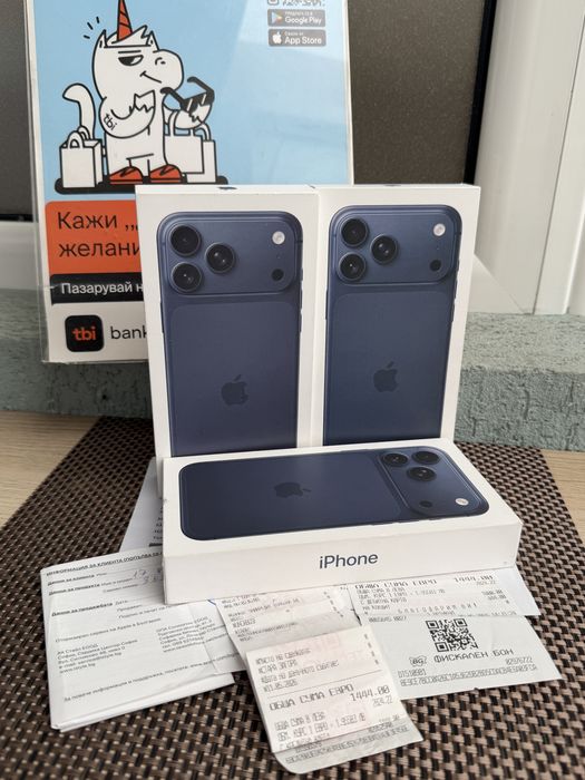 iPhone 17 Pro Max* НОВИ!* BLUE/ SILVER Orange айфон 17 про макс оранжев
