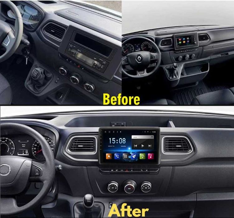 Renault  Master 2022 - 10" андроид навигация, 9575