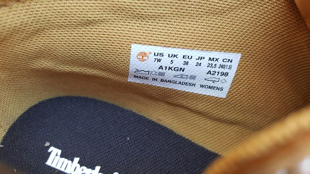 Ghete Timberland Nellie Khk Lthr Sde Wheat Cod Produs: A1KGN