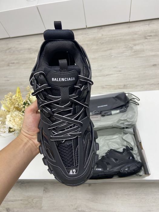 Balenciaga track lace up black