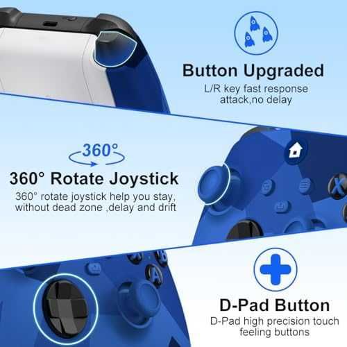 SWCTIM безжичен Xbox контролер Camo Blue