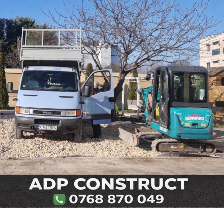 Miniexcavator/Picon/Transport Basculabil de inchiriat