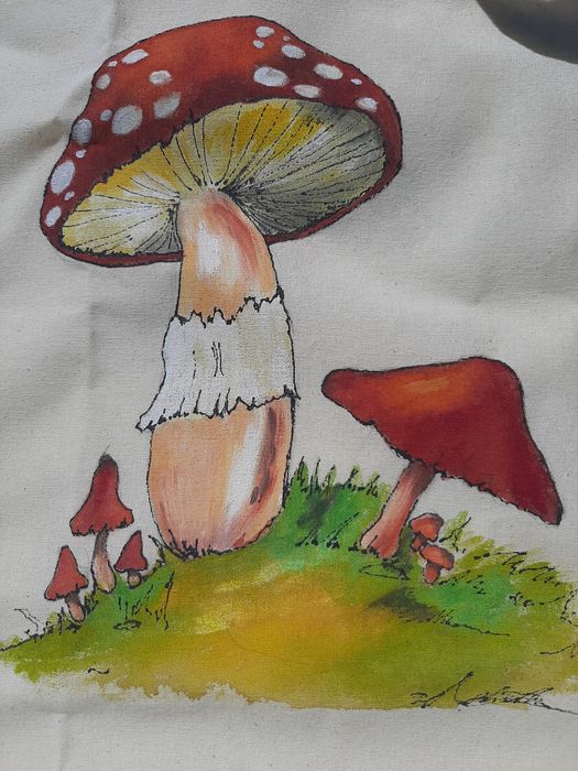 Ръчно рисувана торбичка