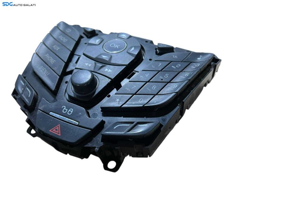 Panou Buton Butoane Comanda Control Radio CD Player Navigatie Volum Avarii Inchidere Centralizata Ford Focus 3 2010 - 2015 Cod BM5T-18K811-BA BM5T18K81BA [LR0526]
