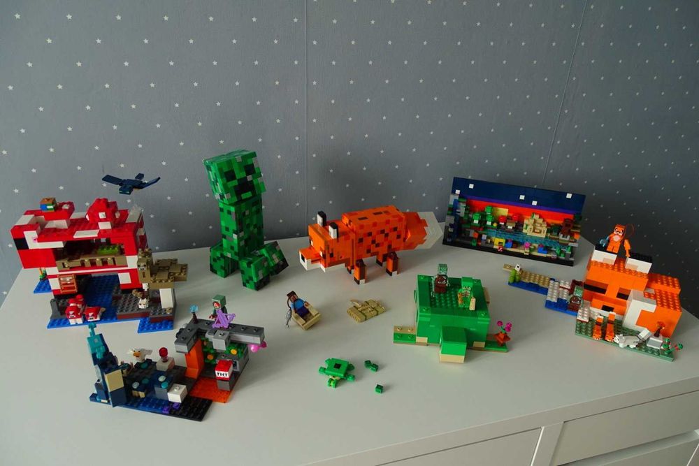 lego сетове на половин цена сглобени с кутии и инструкции