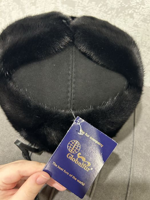 Норковая шапка-ушанка