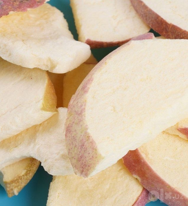 Сублимированные (Freeze-Dried) яблоки, абрикосы, персик,  клубника др.