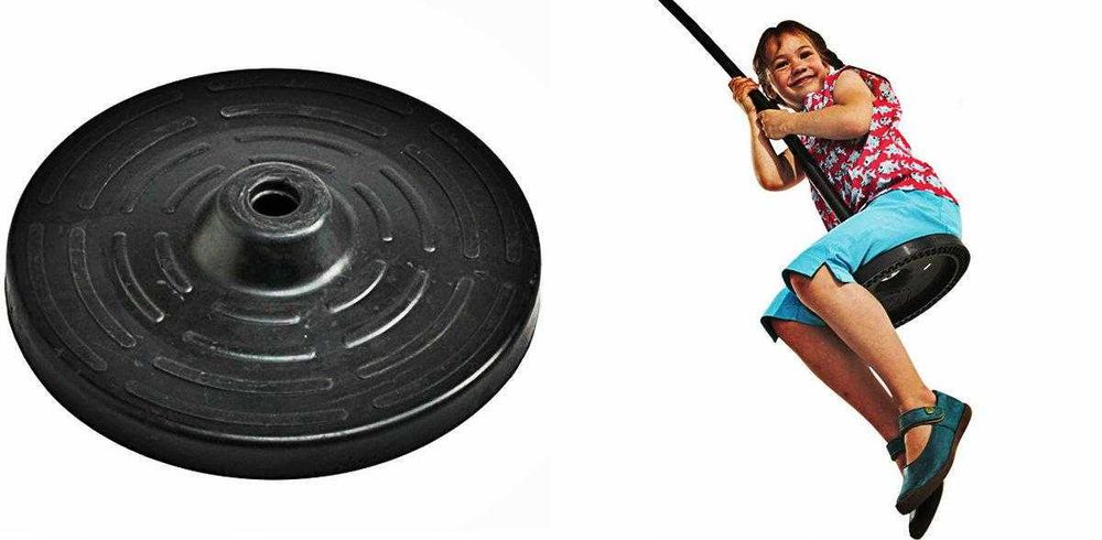 Седалка за люлка права гумена с метал AC2004, седалка лента, диск