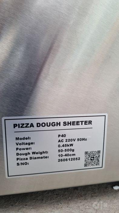 Xamiri Yoyish Apparati 40 sm Pizza testo resatka Professional
