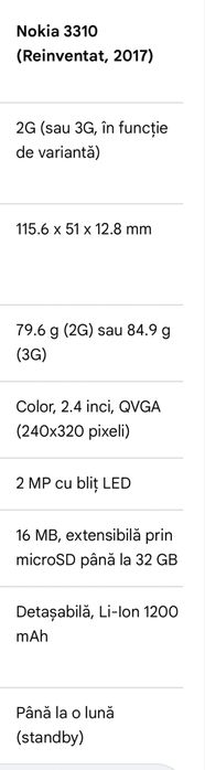Nokia 3310 , Model 2017 ,dual sim,camera.