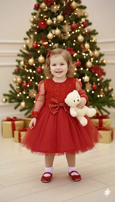 Красное ( бордовое) платье на 1-3,5-8 лет