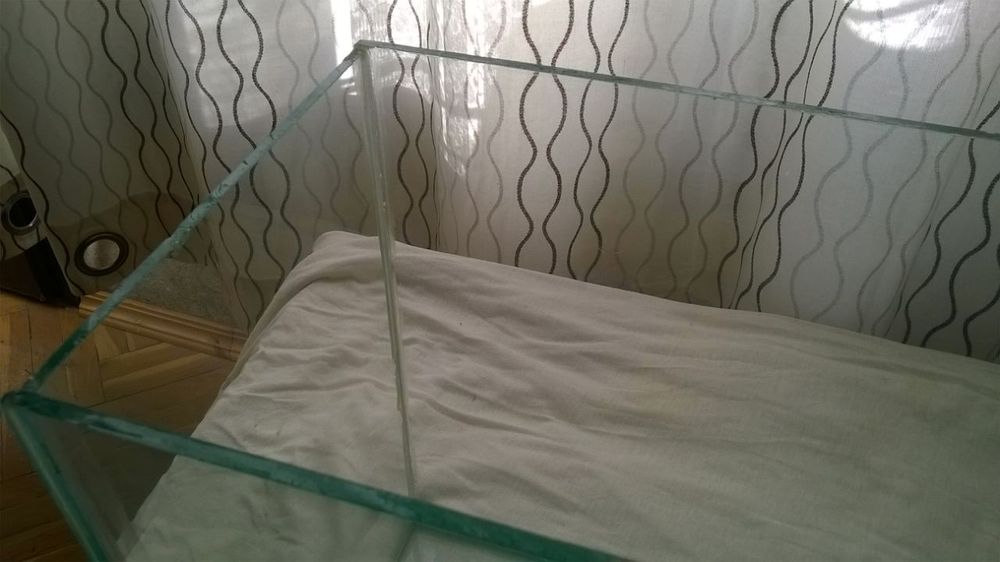 Стъклен аквариум.