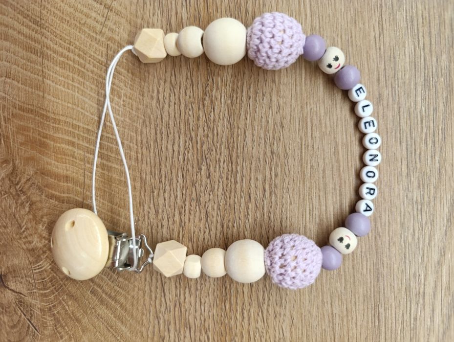 Дървен клипс с име