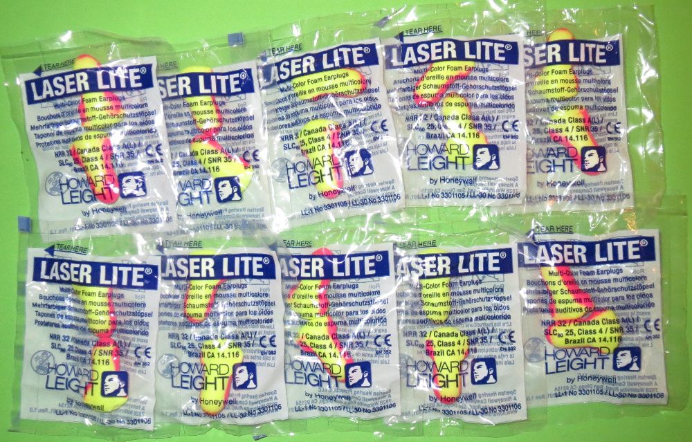 Нови тапи за уши Laser Lite Howard Leight / Honeywell earplugs