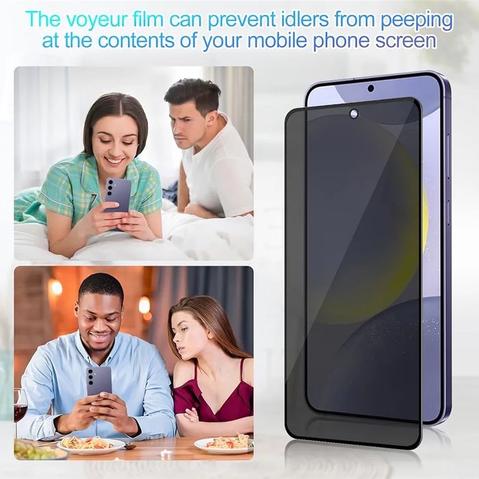 Затъмнен протектор Privacy протектор за Samsung S24Plus/S25 Plus