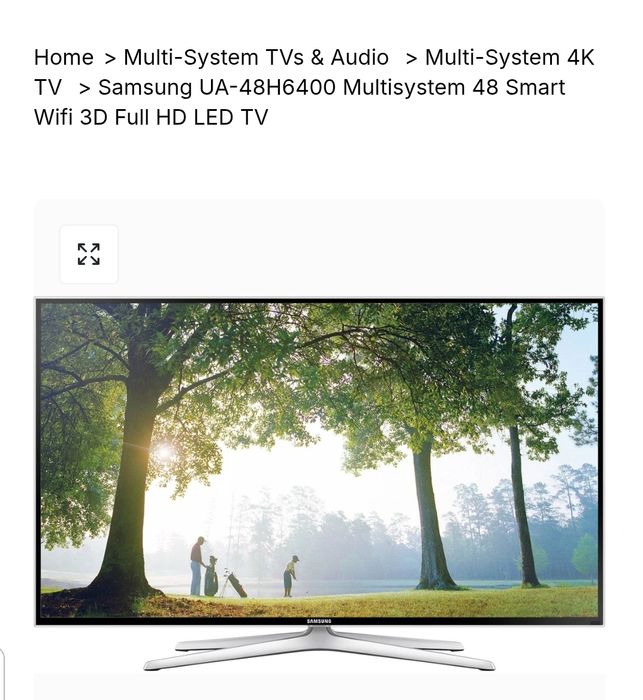 3D Samsung 48 lik Smart Tv Sotiladi