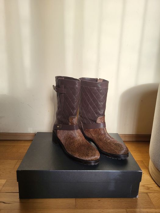 Cizme Musette 38 blana ponei piele vitel