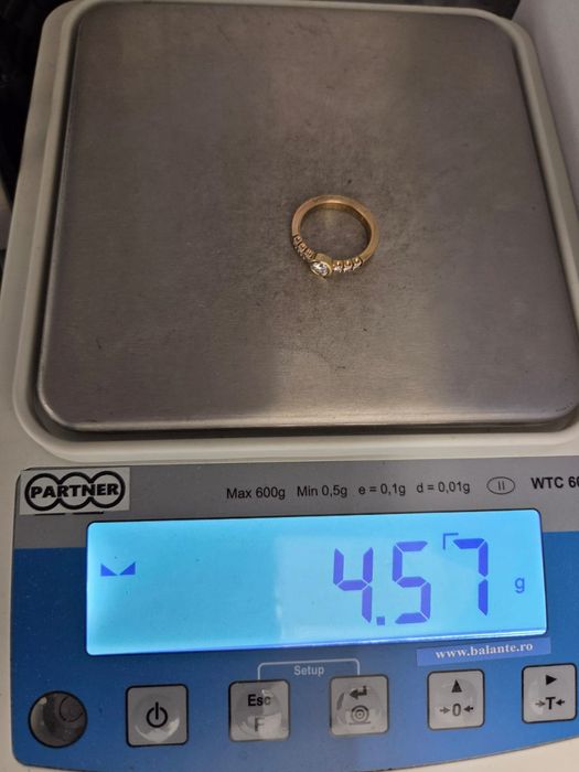 Inel din  aur de 14k cu briliante Amanet BKG