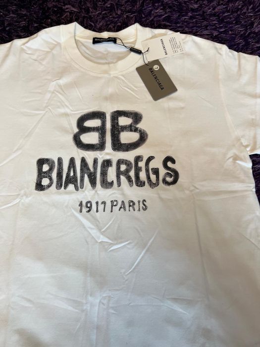 Tricou Balenciaga alb