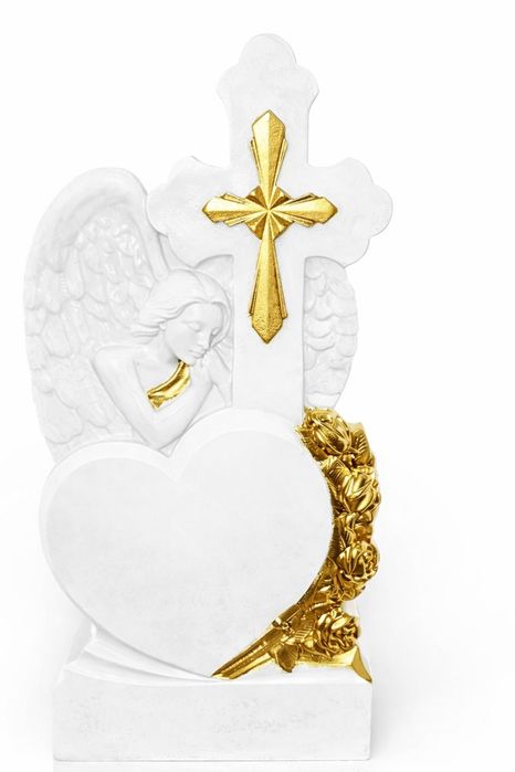 Cruce decorativă pt mormant -model inger