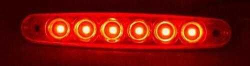 Лед LED габарити за камион с 6 SMD диода  3 ЦВЯТА 12-24V