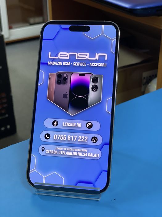 Apple iPhone 14 Pro Max 256GB, Garantie 12 luni | Lensun