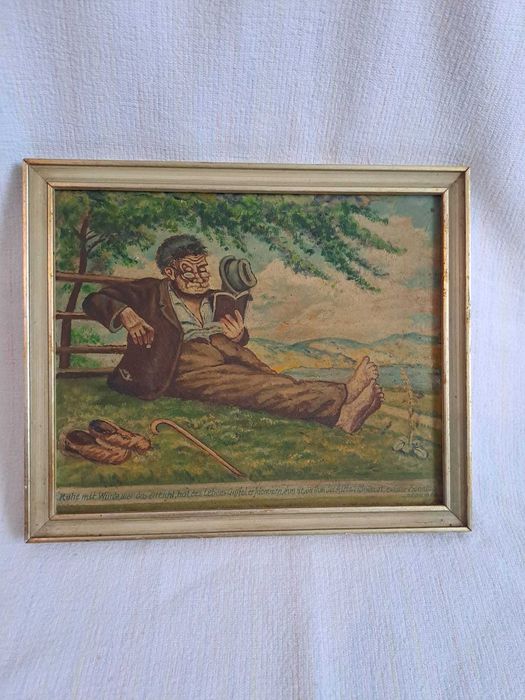 tablou pictura reproducere Otto Quante 26/22 cm