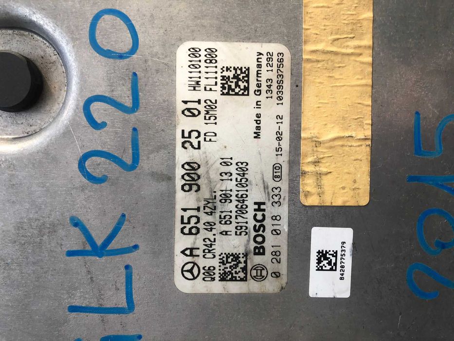 Calculator motor Mercedes GLK 2.0CDI A6519002501 0281018333 CR42.40