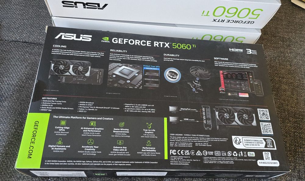 Placa video Nvidia ASUS Dual GeForce RTX 5060Ti OC 16GB GDDR7 128bit Sigilat 5060 ti