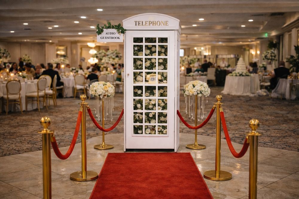 Cabina Telefonică Londoneză Albă – Audio Guestbook Nuntă / Evenimente